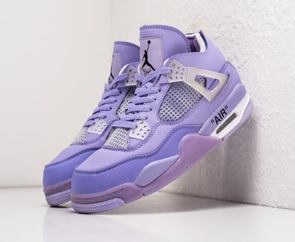 Nike x OFF White Air Jordan 4 Retro mid purple