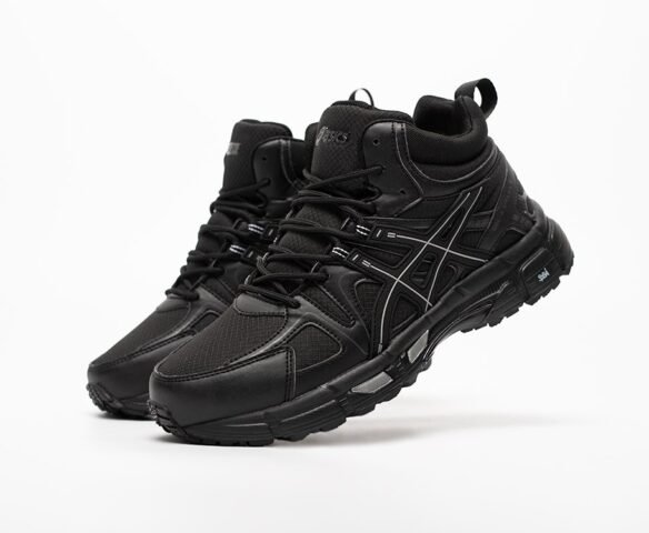 Зимние Asics Gel Kahana 8 Hi black черные. Вид 1