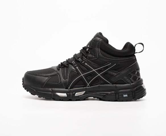 Зимние Asics Gel Kahana 8 Hi black черные. Вид 2